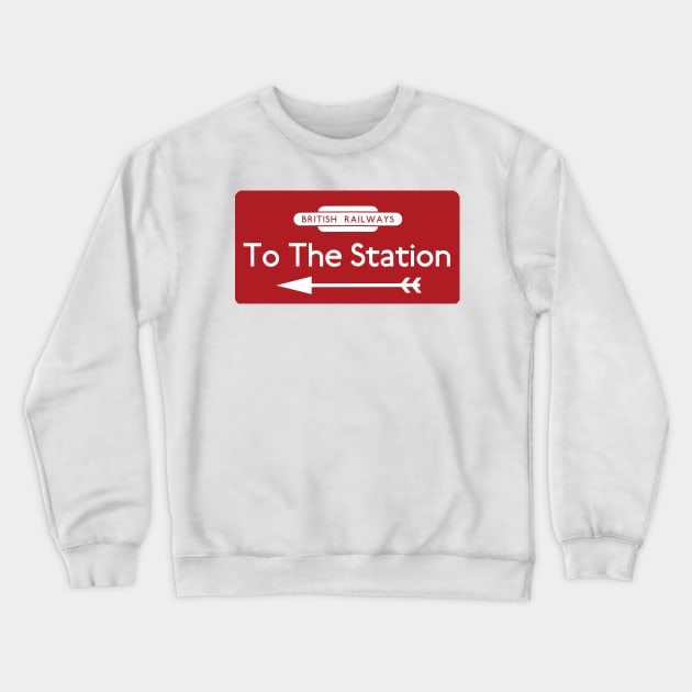 To The Station Crewneck Sweatshirt by Random Railways